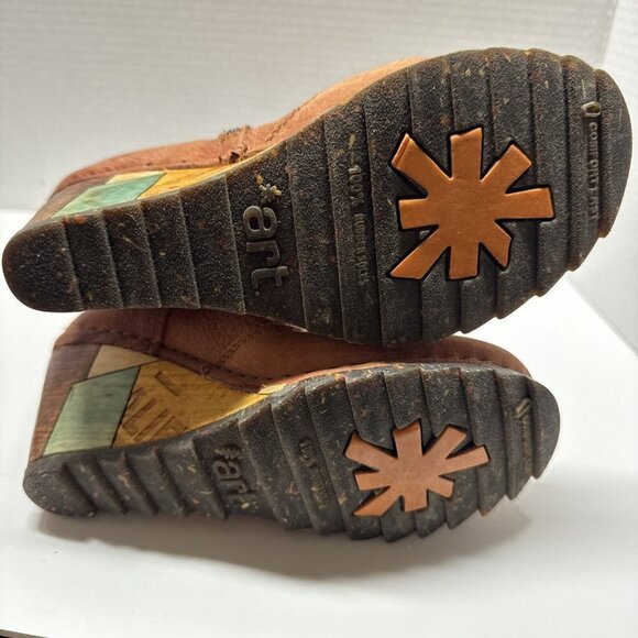 The Art Company Booties Ankle Boots Woman 37 Leather Suede Brown - Picture 6 of 8